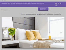 Tablet Screenshot of hotelalexandernyc.com
